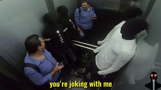 Розыгрыш с манекенами в лифте - смотреть видео (3:18)