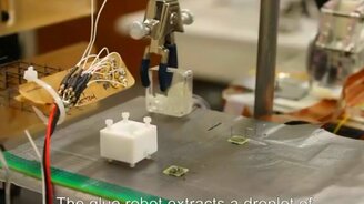 Пятёрка сообразительных микророботов - смотреть видео (10:07)