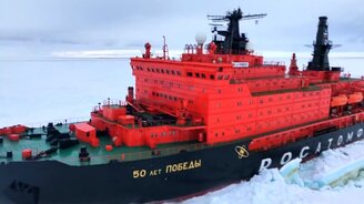 Корабли против льда - смотреть видео (10:23)