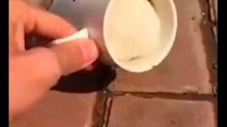 Подозрительно живой кофе - смотреть видео (0:21)