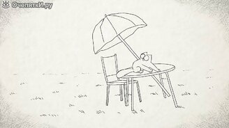 Ветреный день и кот Саймона - смотреть видео (1:03)