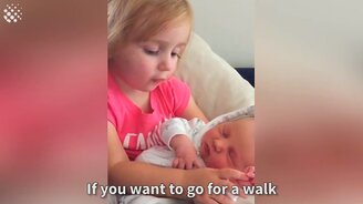 Первые встречи с младшими сёстрами и братьями - смотреть видео (2:37)