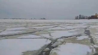 Дыхание ледяного водоёма - смотреть видео (1:00)