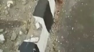 Какой непрочный поребрик! - смотреть видео (1:00)