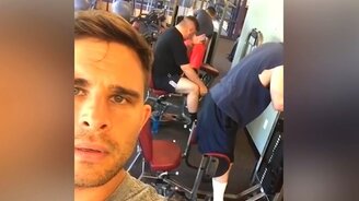 Весёлые моменты из тренажёрки - смотреть видео (3:07)