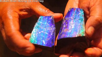 Что прячется внутри камня - смотреть видео (0:47)