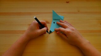 Как сделать мышку из бумаги - смотреть видео (1:08)