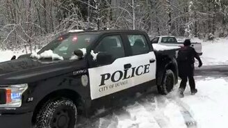 Снежная полицейская операция - смотреть видео (1:22)