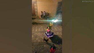 Собака дополнила шоу - смотреть видео (0:24)