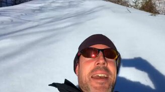 Вниз с горы головой вперёд - смотреть видео (1:13)