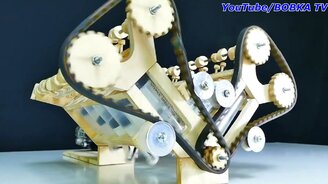 Самодельный деревянный мотор - смотреть видео (4:21)