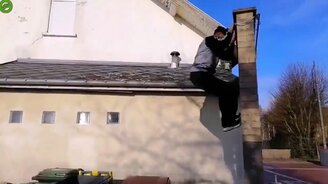 Красиво закончил трюк - смотреть видео (0:12)