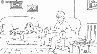 Время купаться для кота Саймона - смотреть видео (2:40)