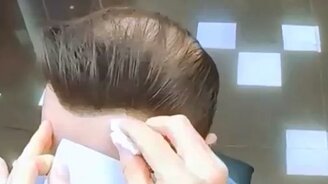 Укладка для почти лысого - смотреть видео (3:40)