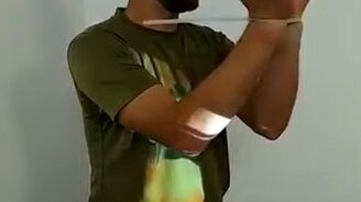 Рвём пластиковые наручники - смотреть видео (0:49)