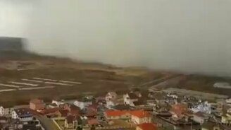 Снежная буря весной - смотреть видео (0:30)