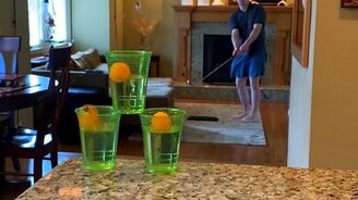 Мастер домашнего гольфа - смотреть видео (1:17)