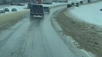 Когда никогда не ездил в снегопад - смотреть видео (0:49)