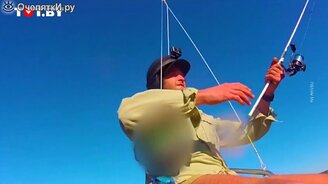 Рыбалка с воздуха - смотреть видео (0:47)