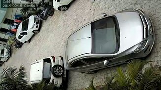 Обезьяна помяла машину - смотреть видео (0:22)