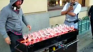 Мелодия на хрустальных бокалах - смотреть видео (3:38)