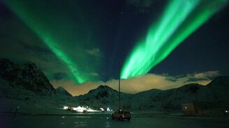 Северное сияние в Норвегии - смотреть видео (2:34)