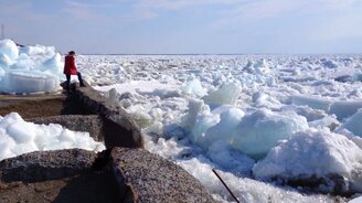 Ледоход на Енисее весной - смотреть видео (1:01)