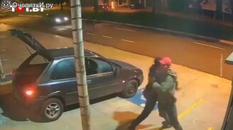 Цирк, а не кража в Бразилии - смотреть видео (1:05)