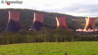 Подрыв электростанции в Англии - смотреть видео (0:37)