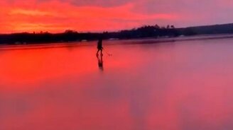 Катание на закате - смотреть видео (0:22)