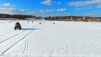 Квадроцикл по озеру Иван - смотреть видео (1:46)