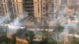 Дезинфекция в Китае - смотреть видео (0:12)