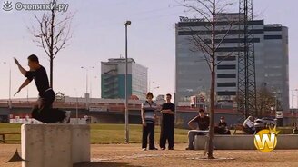 Трюки из паркура и фрираннинга - смотреть видео (7:25)