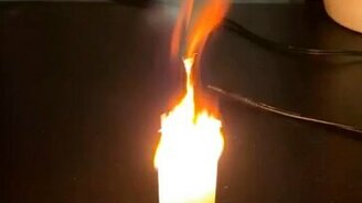 Возгорание чайного пакетика - смотреть видео (0:18)