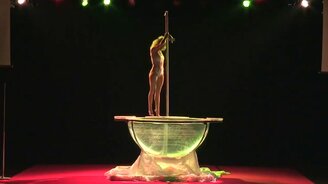 Красивый танец на пилоне и в воде - смотреть видео (5:28)