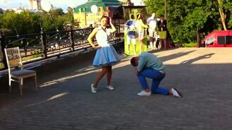 Свадебный танец в стилях джайв и рок-н-ролл - смотреть видео (3:05)