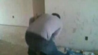 Это он так бетон мешал - смотреть видео (0:12)