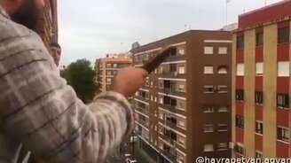 Пинг-понг с соседом - смотреть видео (0:22)