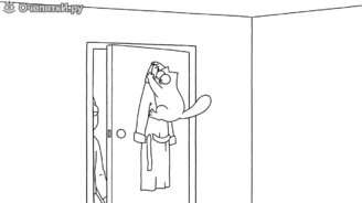 Засада от кота Саймона - смотреть видео (1:07)