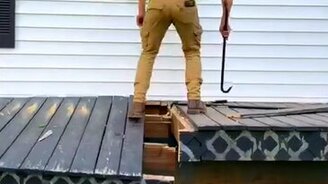 Забыл про безопасность - смотреть видео (0:09)