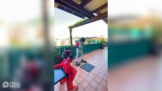 Бейсбол в одиночестве - смотреть видео (0:40)