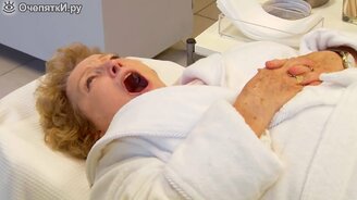 Воск на зону бикини у старушки - смотреть видео (1:13)