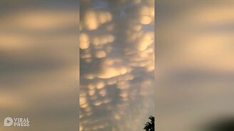 Хлопковые облака на небе - смотреть видео (0:23)