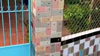 Забор из "Айфонов" - смотреть видео (1:02)