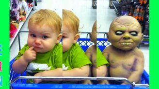 Семейные розыгрыши-страшилки - смотреть видео (3:46)