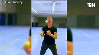 Задорное жонглирование - смотреть видео (2:50)