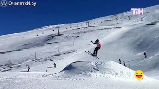Удачи и провалы в спорте на снегу - смотреть видео (3:02)