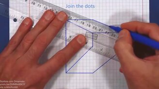 Как нарисовать объёмный куб - смотреть видео (0:58)