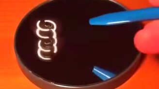 Оптический эффект с шариками на зеркале - смотреть видео (0:46)