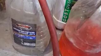 Отопление при помощи бензина - смотреть видео (0:57)